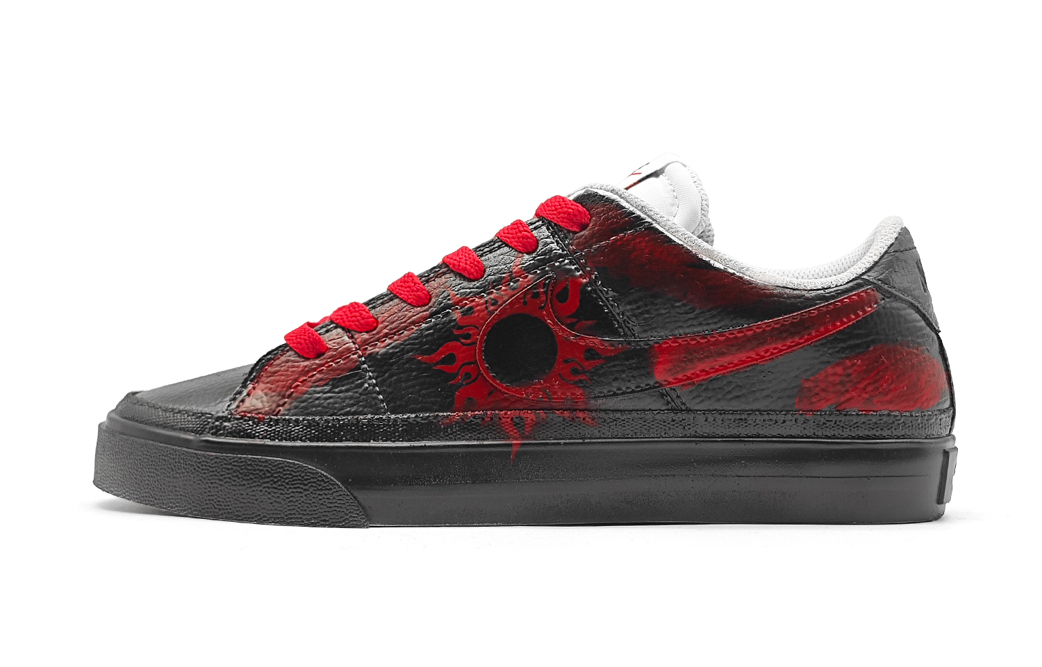 

Nike Кроссовки для скейтбординга Court Legacy Black Sun RX водонепроницаемые износостойкие легкие низкие унисекс черно-красные, цвет Black Red