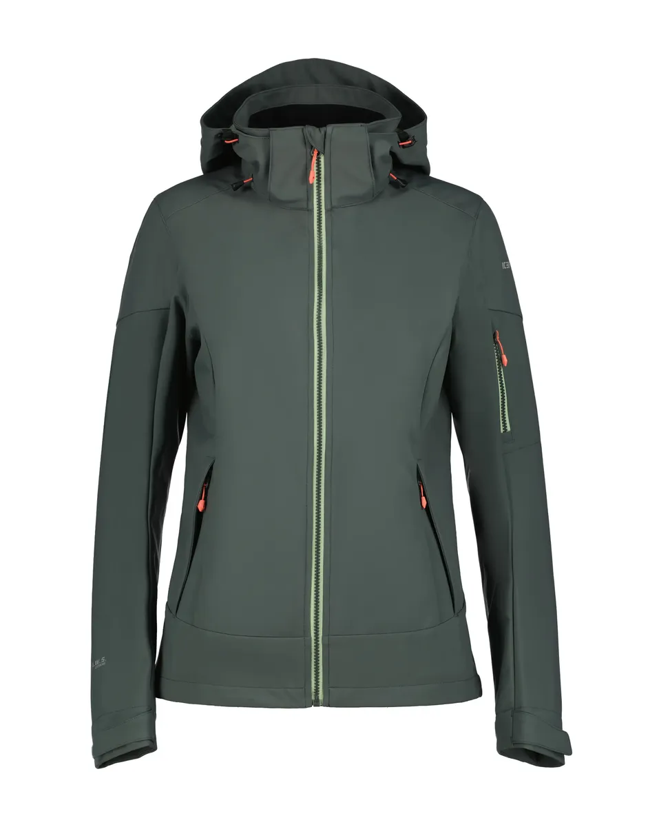 

Куртка софтшелл Icepeak "D SOFTSHELL JACKE BATHGATE" (1 шт.), с капюшоном, водоотталкивающая, зеленый