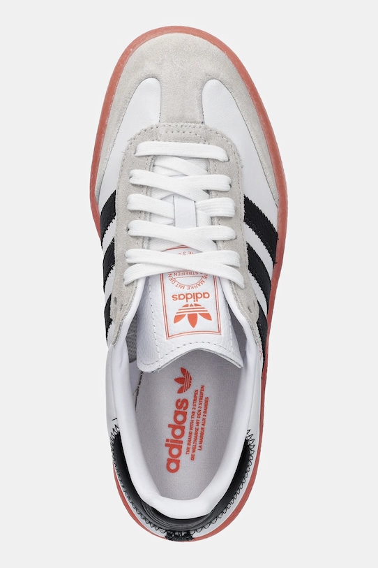 Кожаные кроссовки Sambae Adidas Originals, белый — фото 4