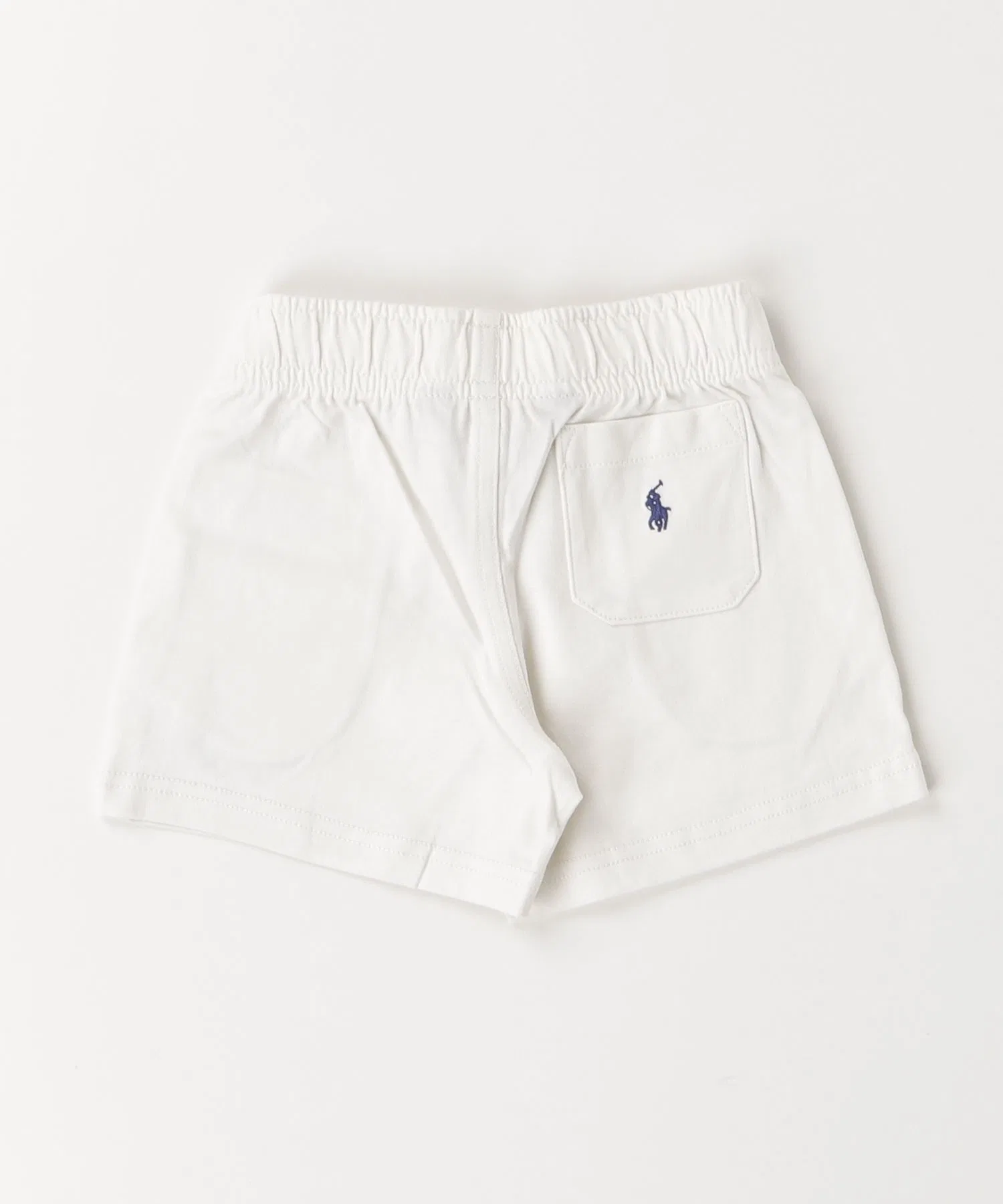 Детские хлопковые шорты с логотипом POLO RALPH LAUREN белые — фото 4