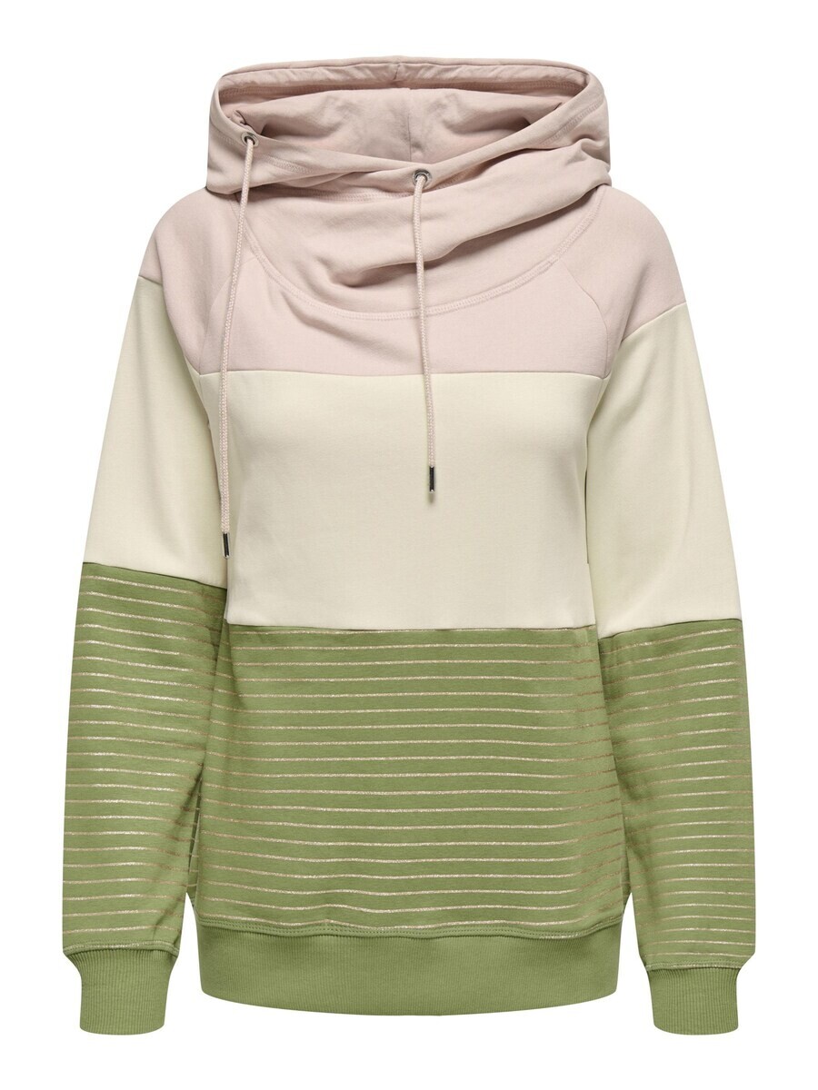

Свитер ONLY Sweatshirt Maddie, цвет beige/light green/pink/light pink