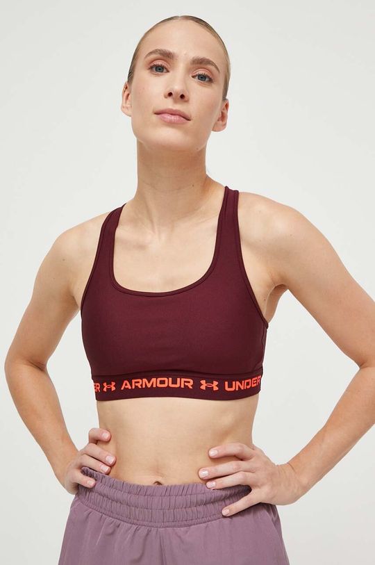 

Спортивный бюстгальтер с перекрестной спинкой Under Armour, бордовый