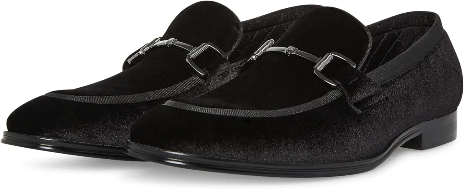 Лоферы Steve Madden, Black Velvet W/Silver Bit