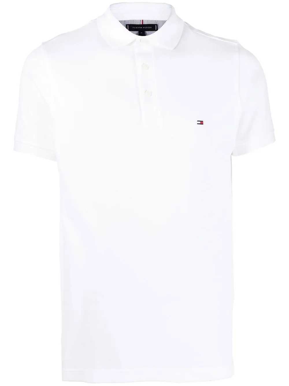 

Рубашка поло с вышитым логотипом Tommy Hilfiger, белый
