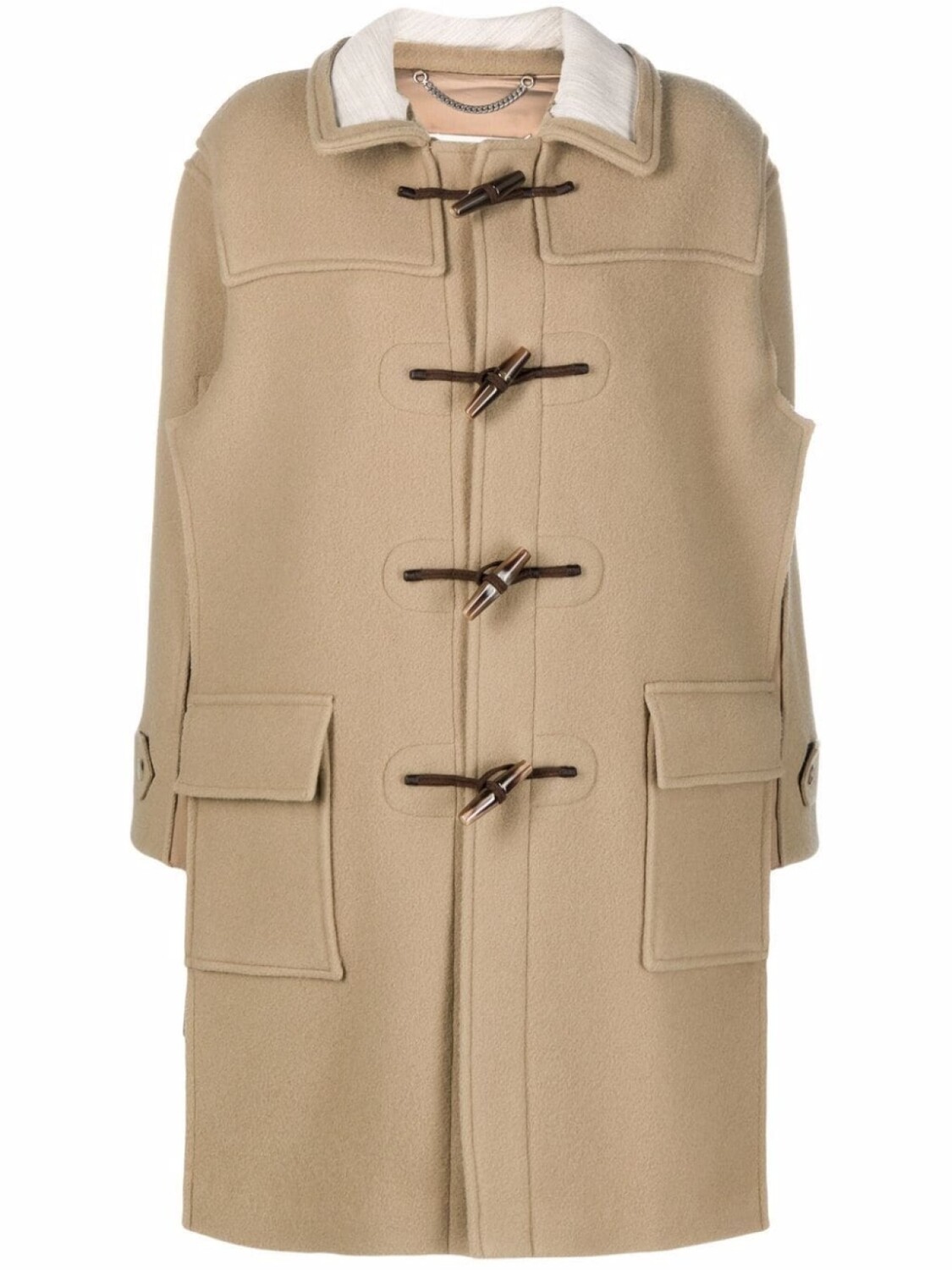 

Maison Margiela пальто с застежкой тогл, нейтральный цвет