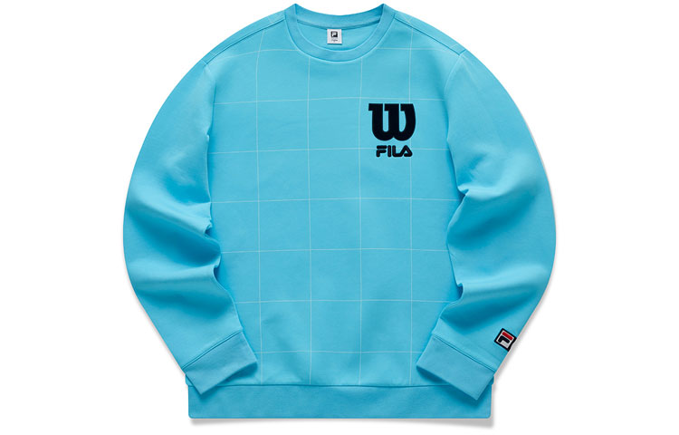 

Fila Мужская толстовка X Wilson Kingfisher Water Blue с круглым вырезом, размер средней толщины
