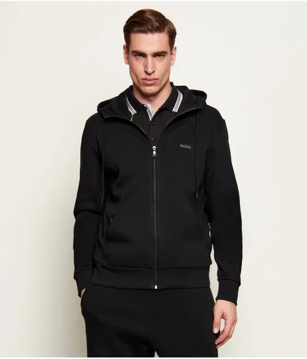 Обвисшая толстовка regular fit Boss Green, черный