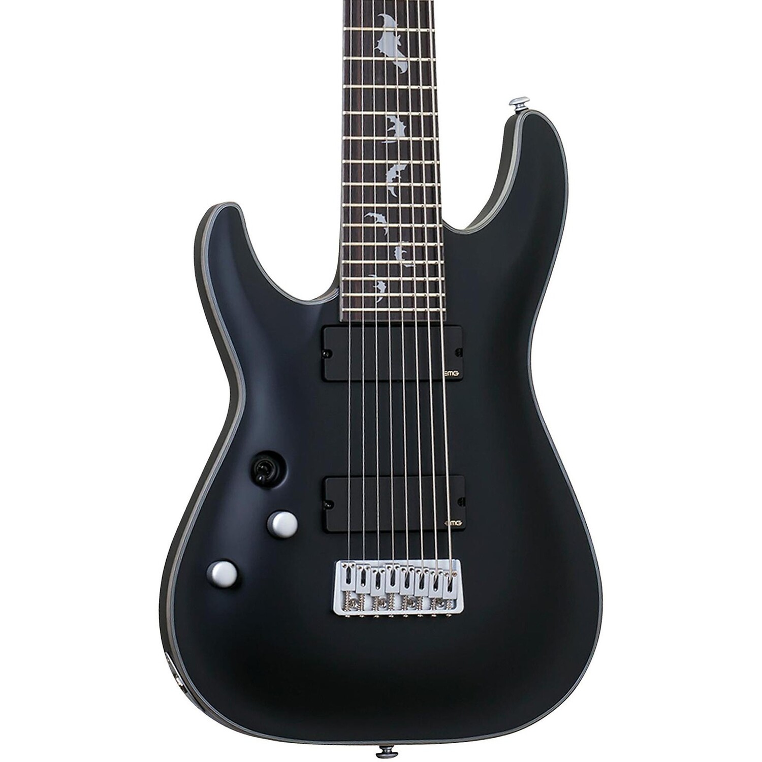 

Schecter Guitar Research Damien Platinum 8 Леворукая электрогитара Satin Black