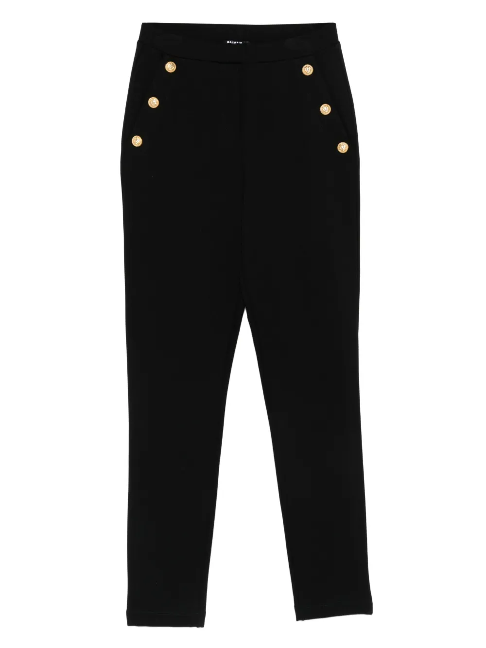 

Брюки с пуговицами Balmain Kids, черный