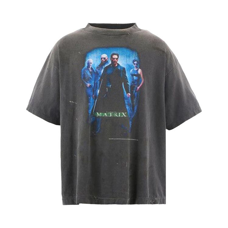 

Футболка SAINT Mxxxxxx Green Logo Matrix T-Shirt, Black