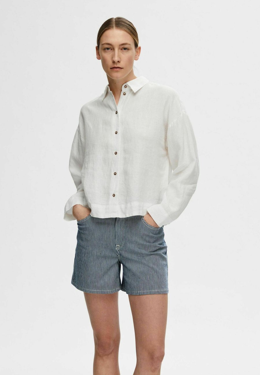 

Блуза Selected Femme SLFLINNIE SHIRT, Snow White/White