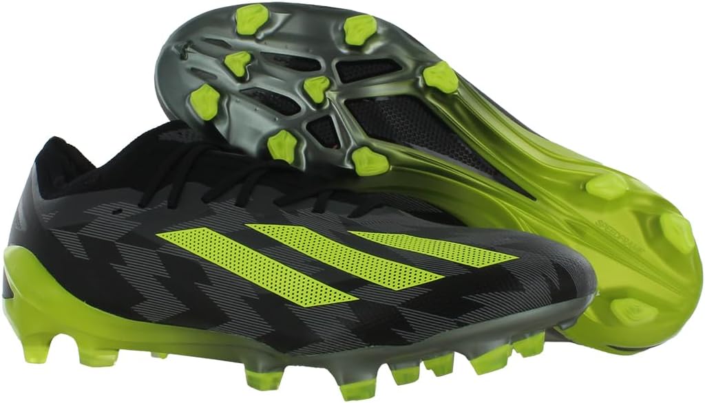 Кроссовки Adidas для взрослых унисекс X Crazyfast.2 для твердой поверхности, черный/желтый/серый — фото 2