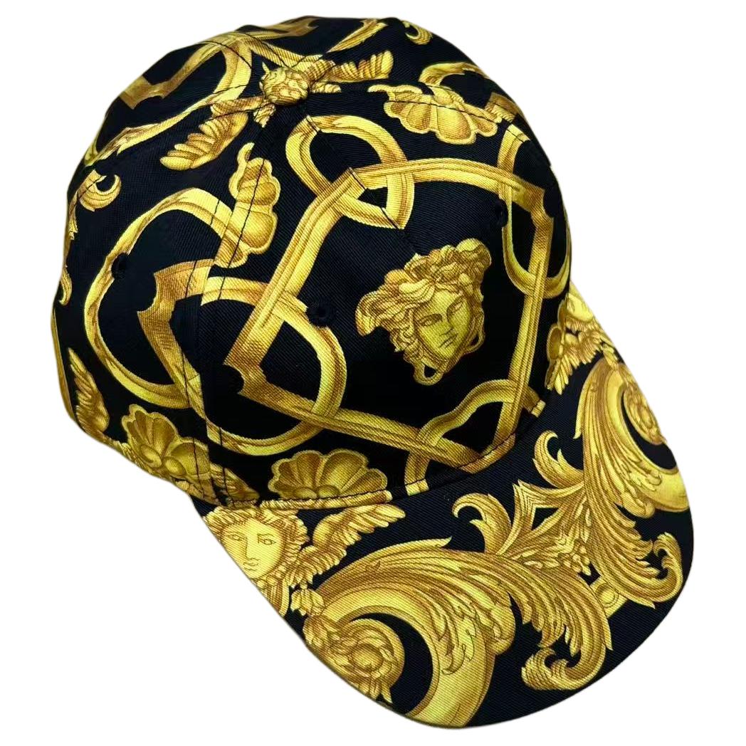 VERSACE Хлопковая бейсболка мужская yellow/black — фото 3