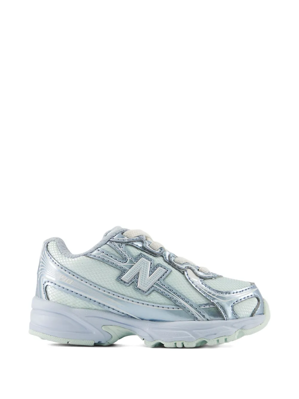 Кроссовки 740 на шнуровке New Balance Kids, синий — фото 2