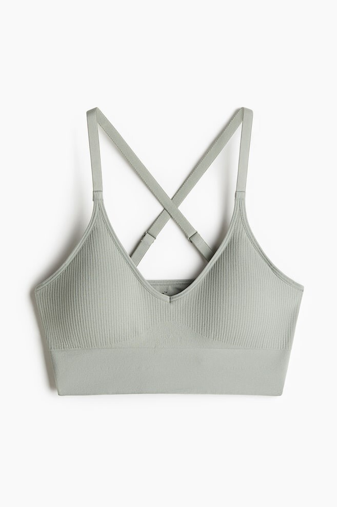 

Спортивный бюстгальтер из материала drymove средней поддержки H&M, бирюзовый