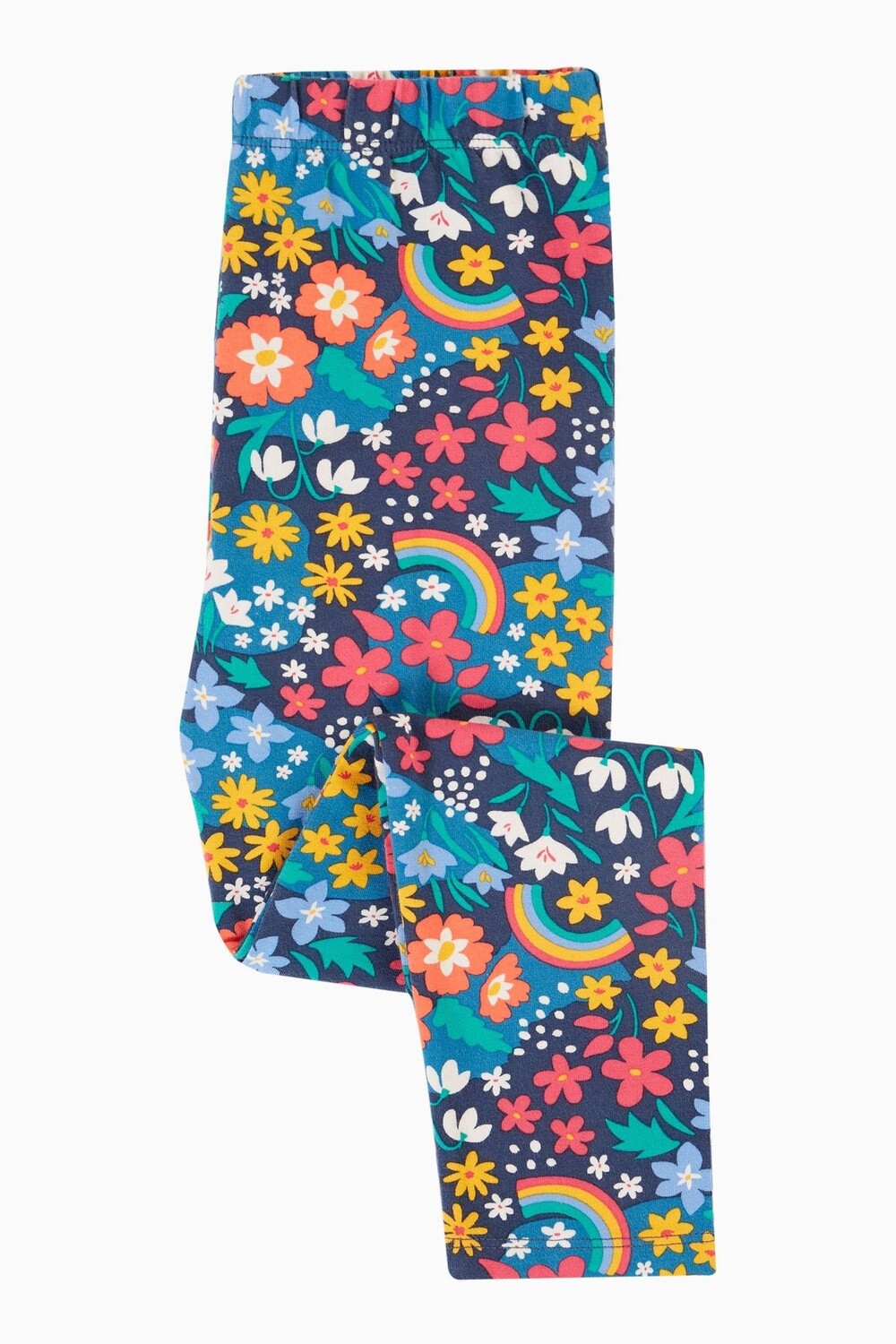 

Синие леггинсы с принтом по всей поверхности Frugi, зеленый