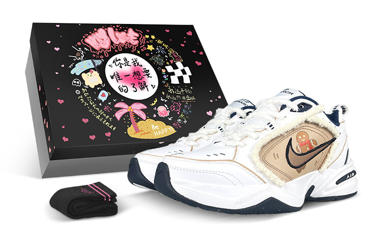 

Кроссовки Nike Air Monarch 4 Chunky Sneakers Unisex Low-top White/Brown, белый