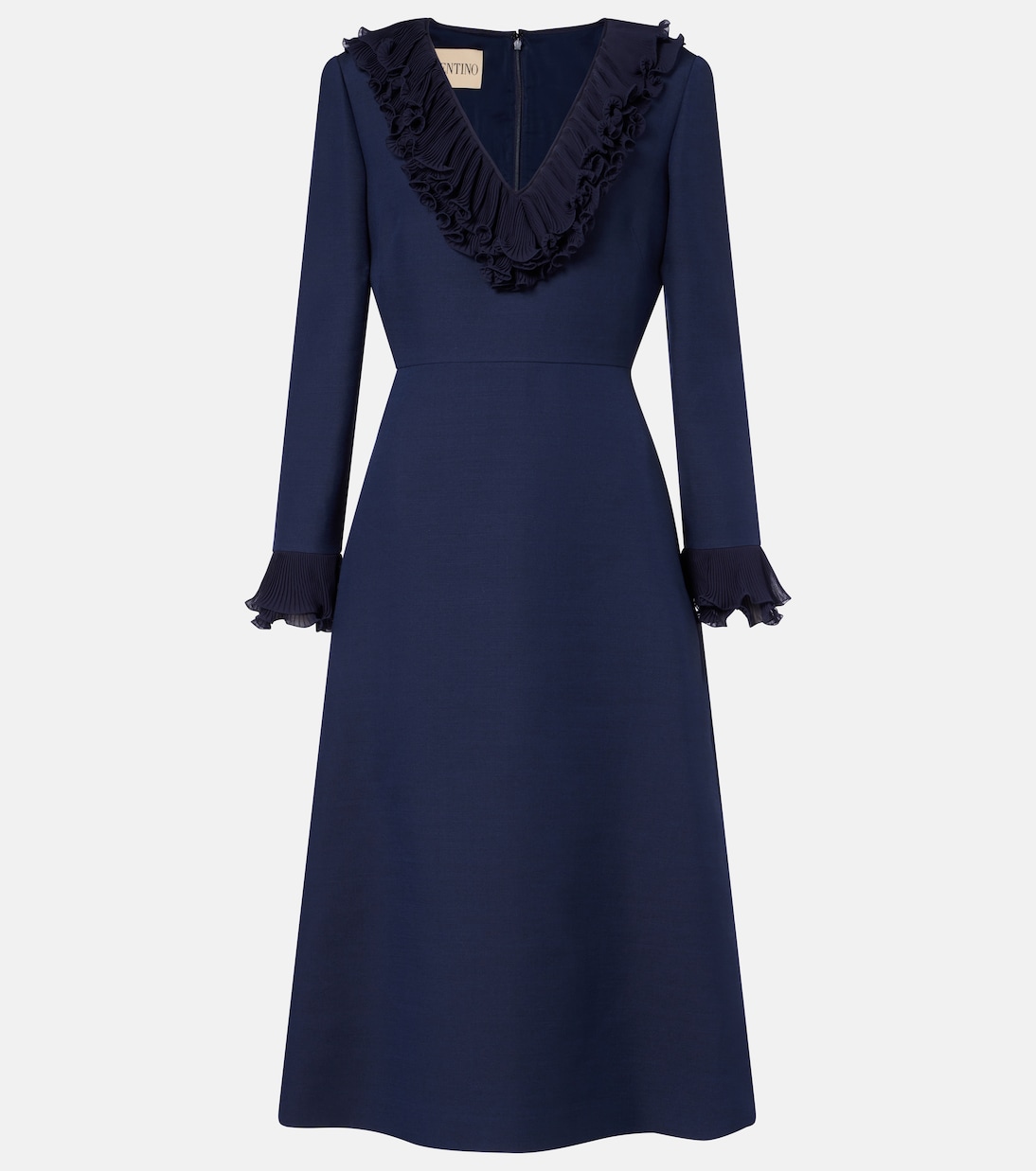 

Платье миди Crepe Couture с бантом Valentino, Indaco