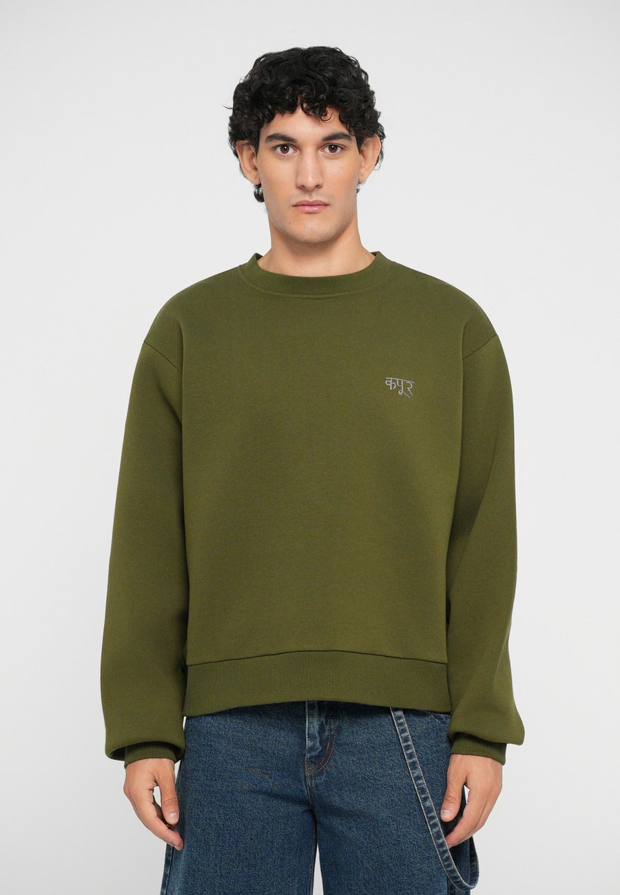 

Толстовка Dhruv Kapoor BRUSHED LOGO, Olive/Dark Grey