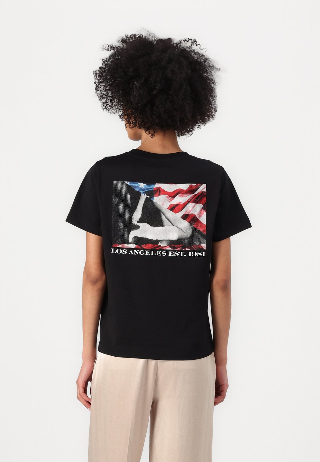 

Футболка с принтом AMERICAN PRINT Guess, черный