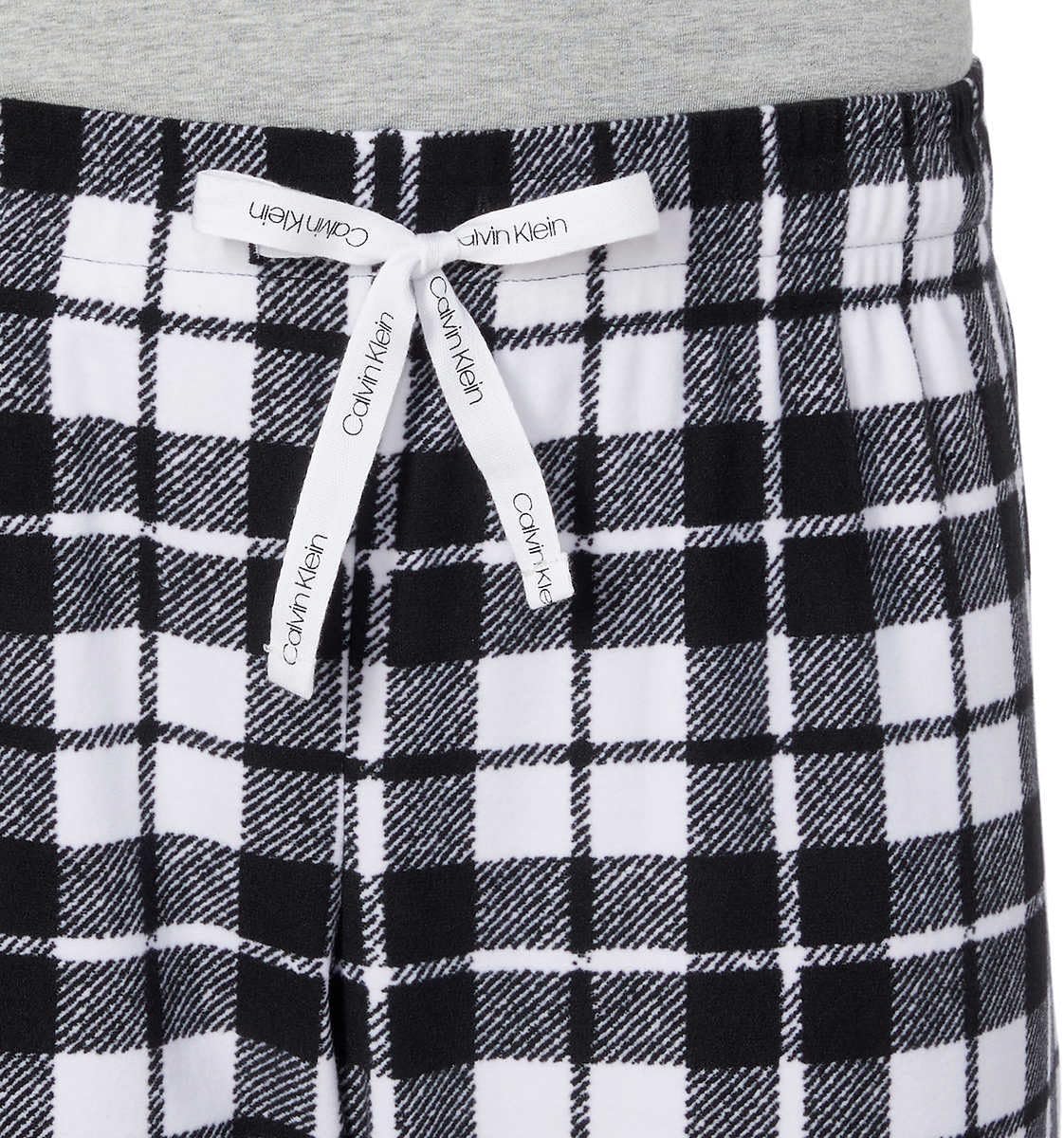 Женский флисовый пижамный комплект Calvin Klein из двух предметов, Grey Scotch Plaid — фото 4