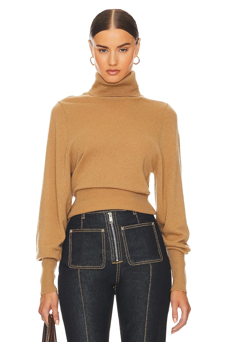 

Свитер Helsa Aren Cashmere Turtleneck, кэмел