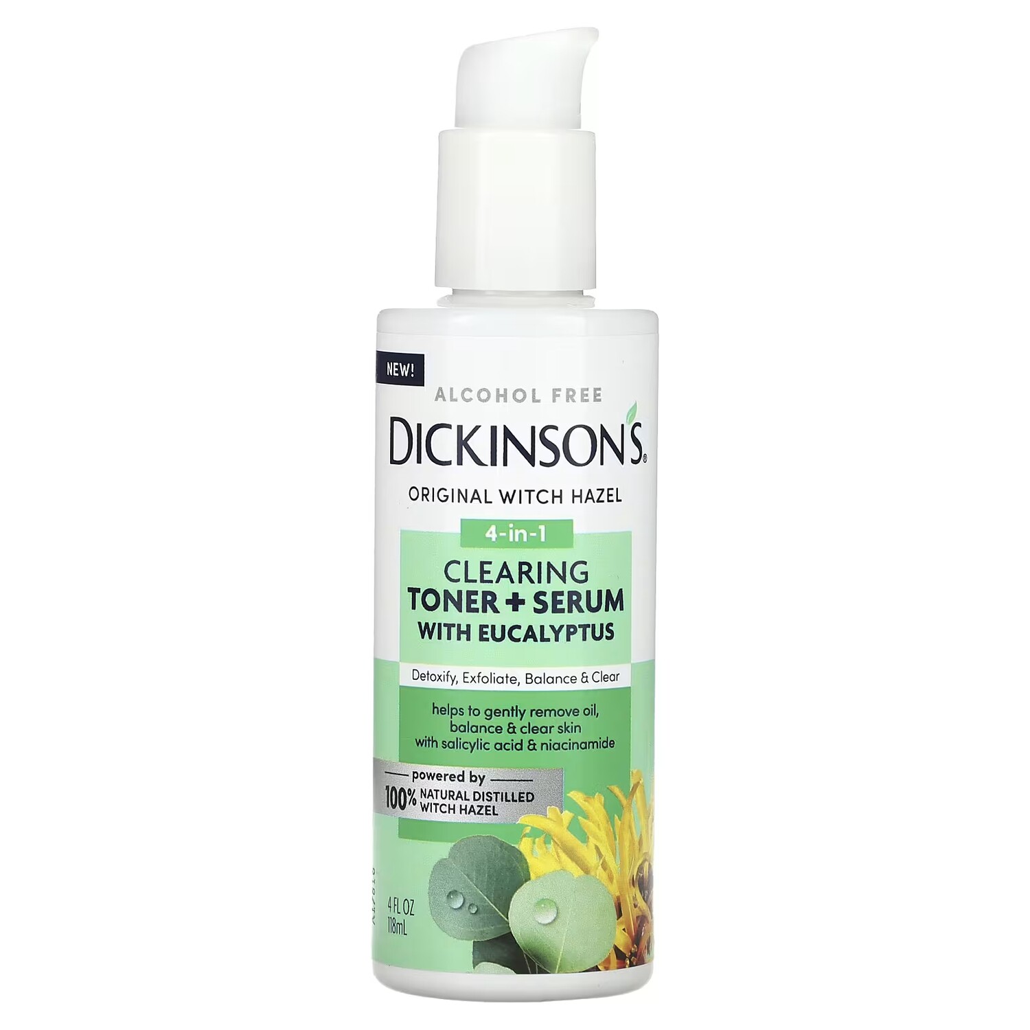 

Тоник Dickinson Brands Original Witch Hazel 4-в-1 + with Eucalyptus, 118 мл