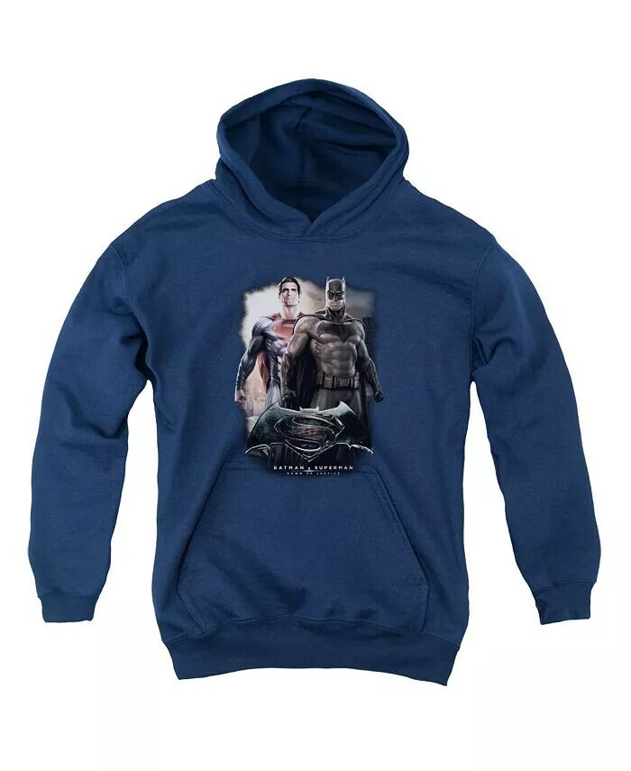 

Толстовка с капюшоном для мальчиков Youth Dawn Pull Over / Толстовка с капюшоном Batman V Superman, синий