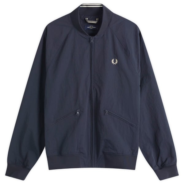

Фактурная теннисная куртка-бомбер Fred Perry, синий