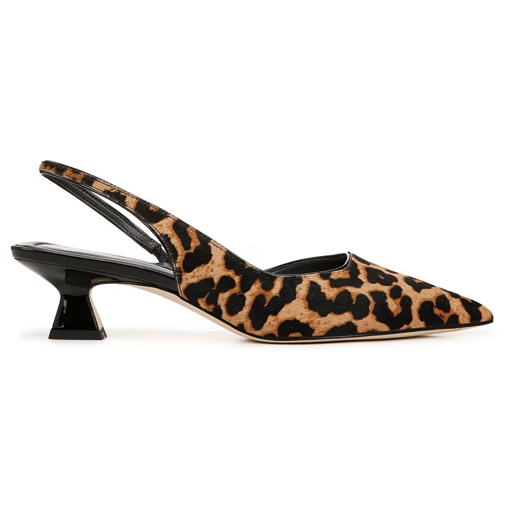 Туфли-Лодочки Devin с открытой пяткой Sarto By Franco Sarto, цвет camel brown leopard print — фото 2