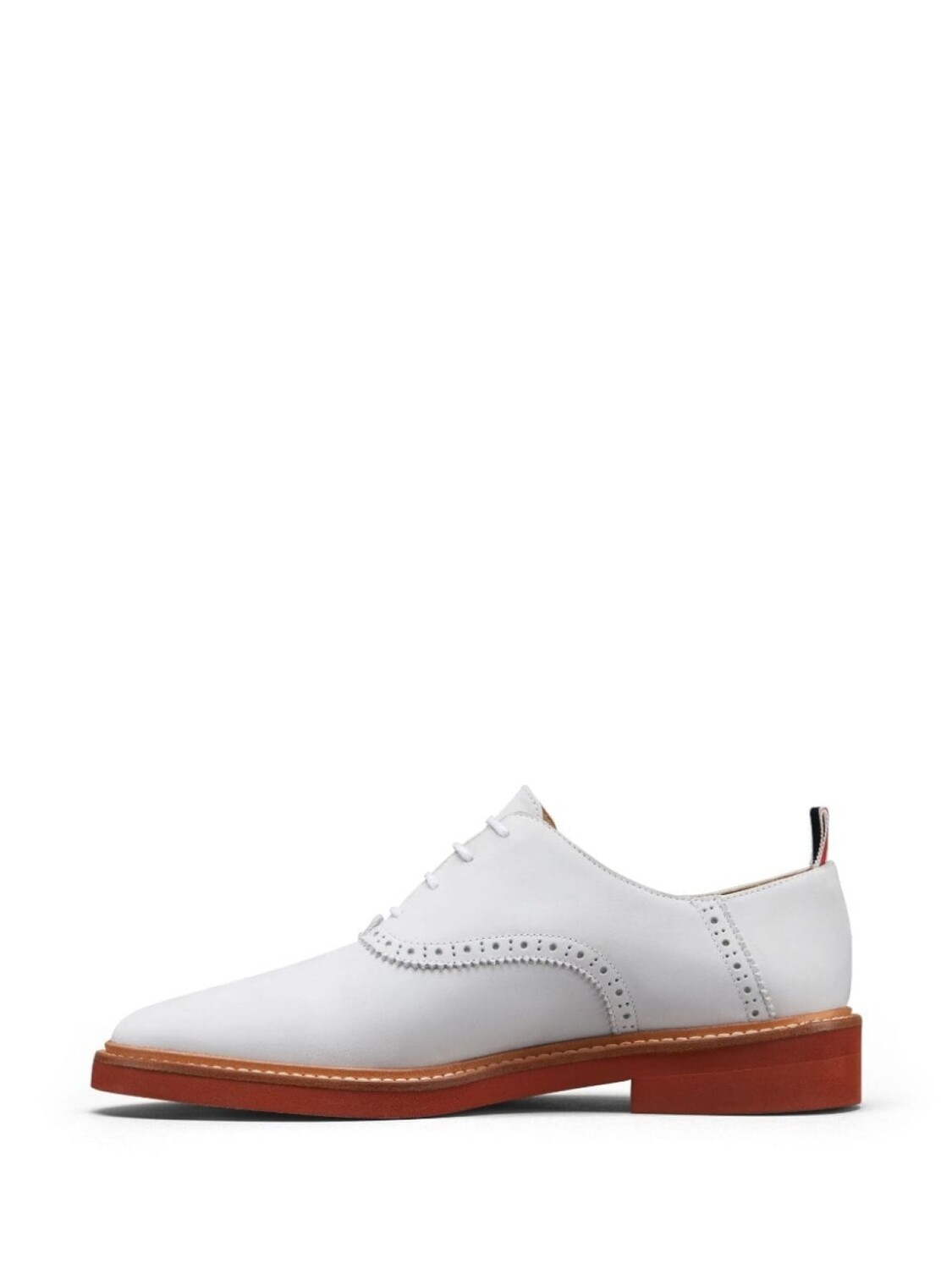 

Туфли-броги Thom Browne из нубука с микроподошвой, белый