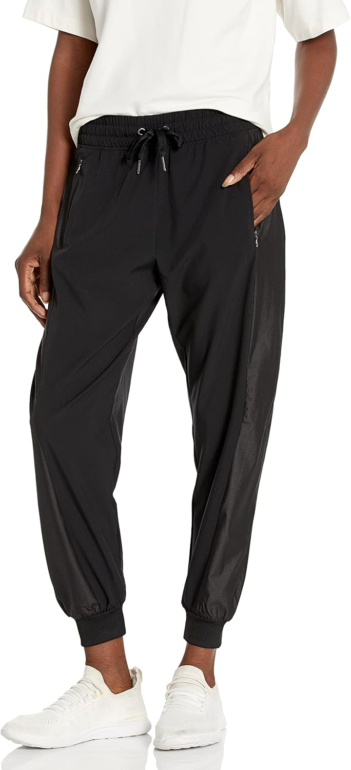 

Женские блестящие тканые джоггеры Calvin Klein, Black