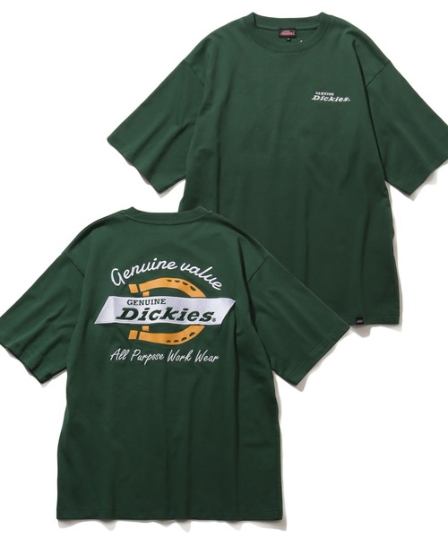 

Футболка с вышивкой и принтом, свободного кроя Dickies, зеленый