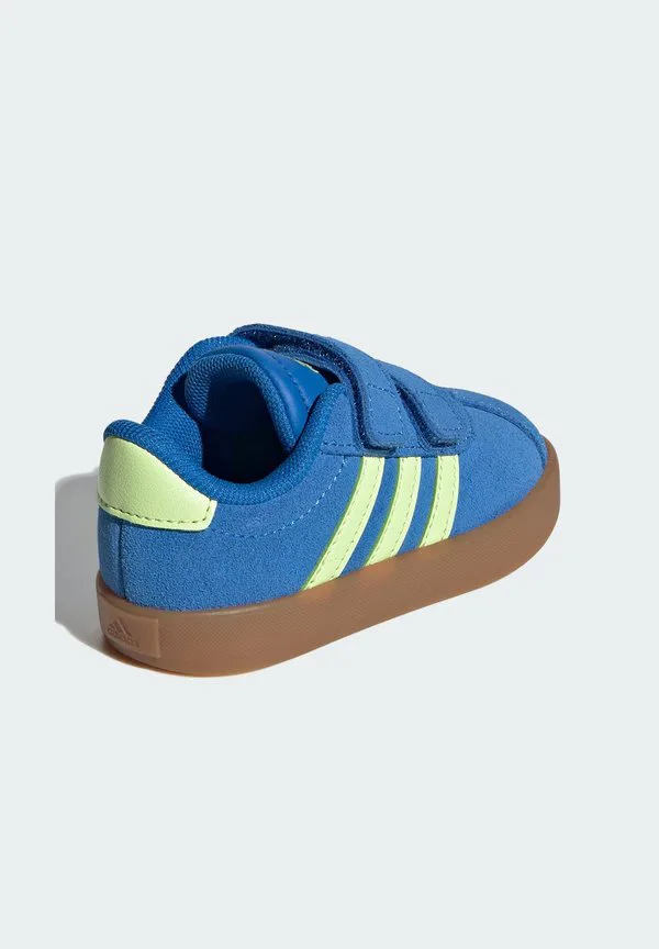 Детские кроссовки vl court 3.0 Adidas Sportswear, Bright Royal Pulse Lime Gum — фото 4