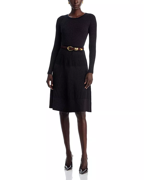 

Платье с расклешенным подолом - эксклюзив T Tahari, черный