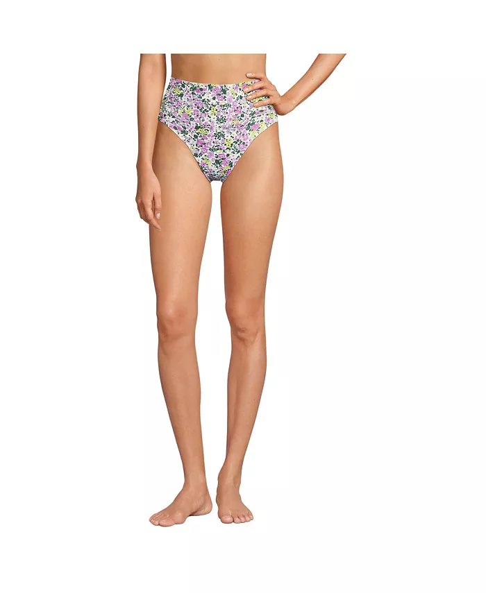 

Женские высокие бикини-трусы Tugless без затяжки Lands' End, белый