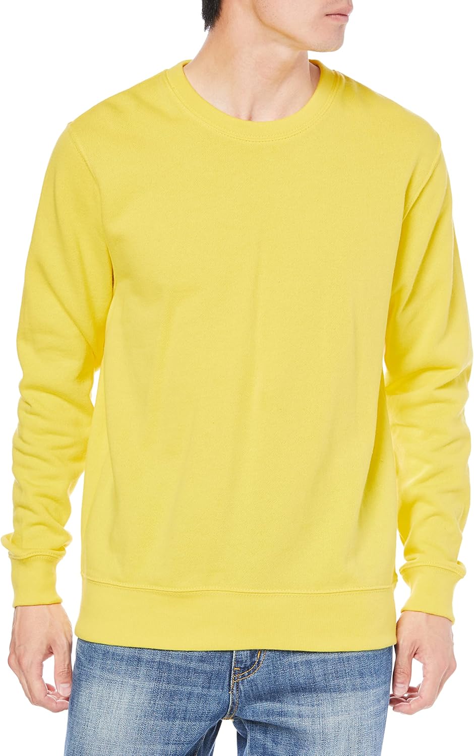 

Мужская толстовка Printstar 00219-MLChideEOL, 293 г, на флисовой подкладке, круглый вырез, легкая, для тренировок, канареечно-желтый