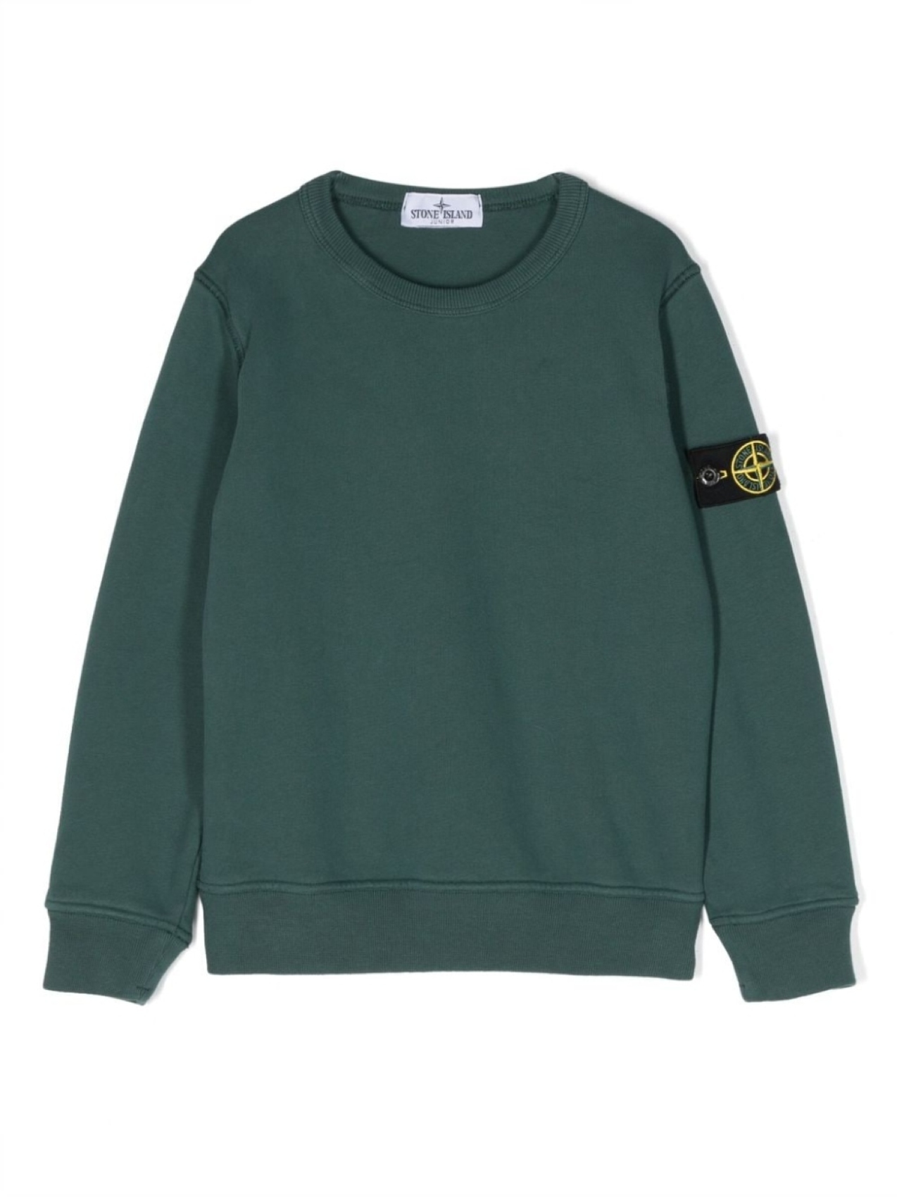 

Stone Island Junior толстовка с нашивкой Compass, зеленый