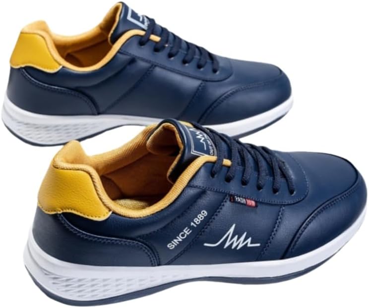 

Мужские повседневные спортивные кроссовки - противоскользящие и прочные для активного отдыха и бега - для путешествий Fusecottc, темно-синий