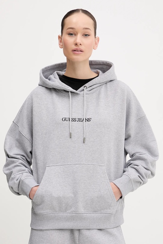 

Хлопковая толстовка Guess Jeans, серый