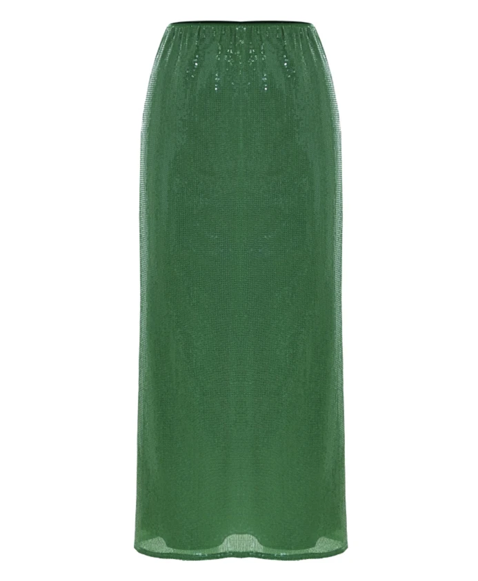 

Длинная юбка с пайетками Kocca, зеленый