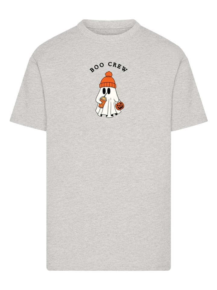 

Футболка Boo Crew Cool Ghost Halloween серого цвета в крапинку F4NT4STIC, Серый, Футболка Boo Crew Cool Ghost Halloween серого цвета в крапинку F4NT4STIC
