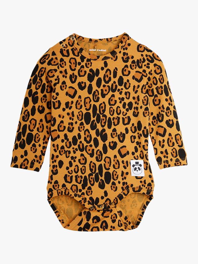 

Боди для маленьких животных Mini Rodini, цвет Leopard Print
