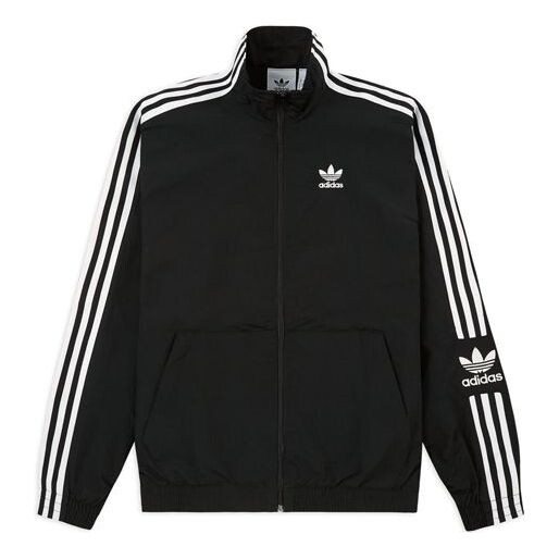 

Куртка adidas originals Lock Up TT Sleeve Logo Retro Sports Jacket Black, черный