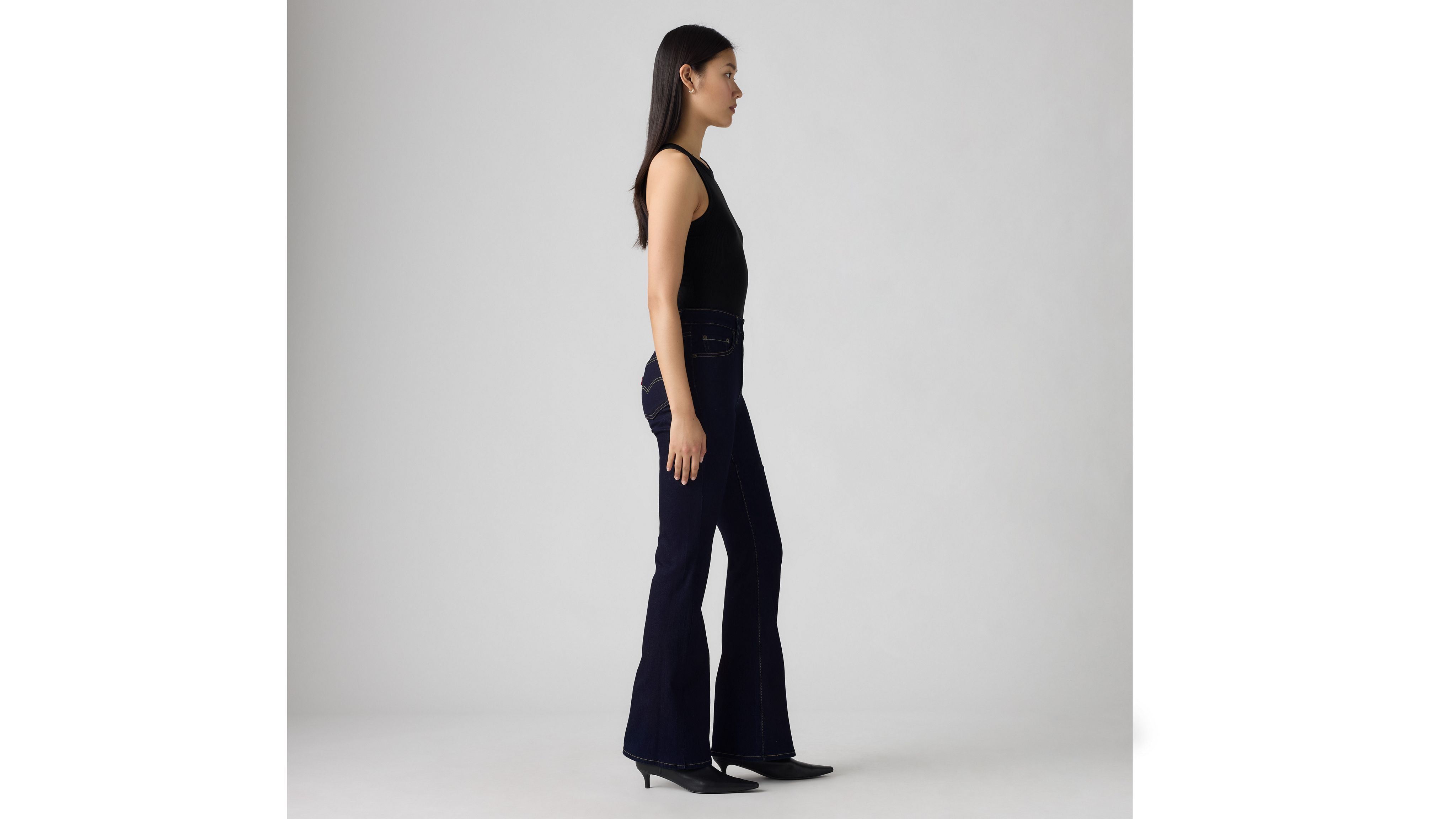 Женские джинсы-клеш с высокой талией 726 Levi's, Cast Shadows - Dark Wash — фото 3