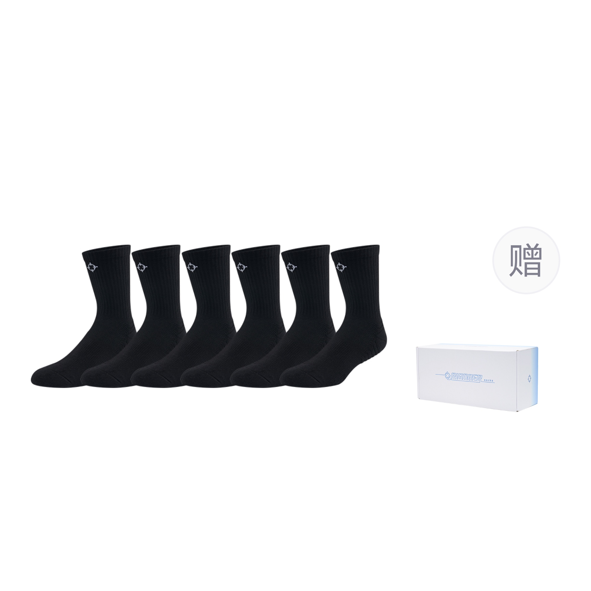 

Унисекс гольфы RIGORER, белый белый синий Box+3 Pack (черный-Thigh-High Socks)