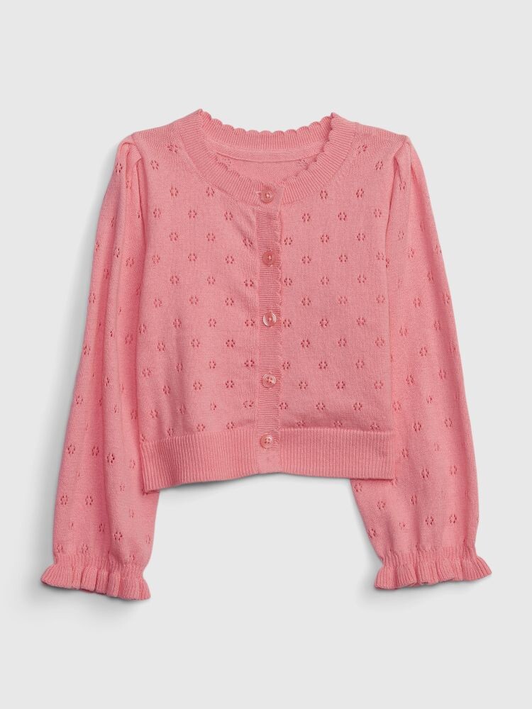 

Плетеный кардиган Gap, розовый