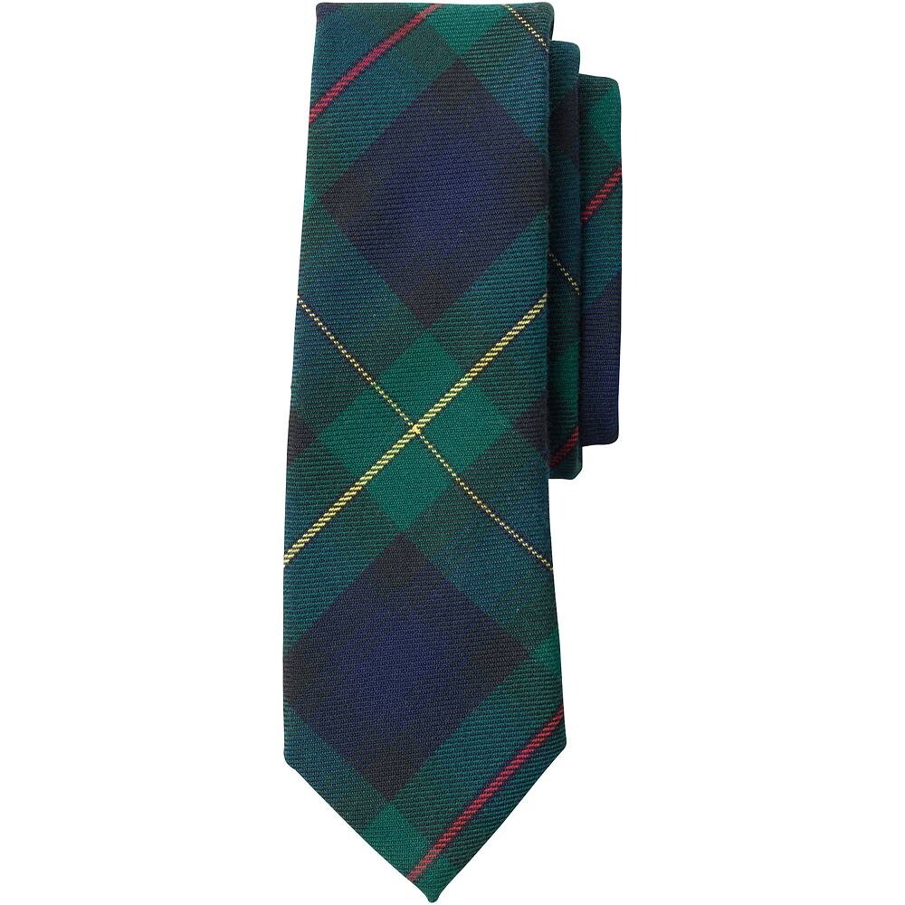 

Мужской клетчатый галстук Lands End для завязывания Lands' End, цвет Hunter Navy Plaid