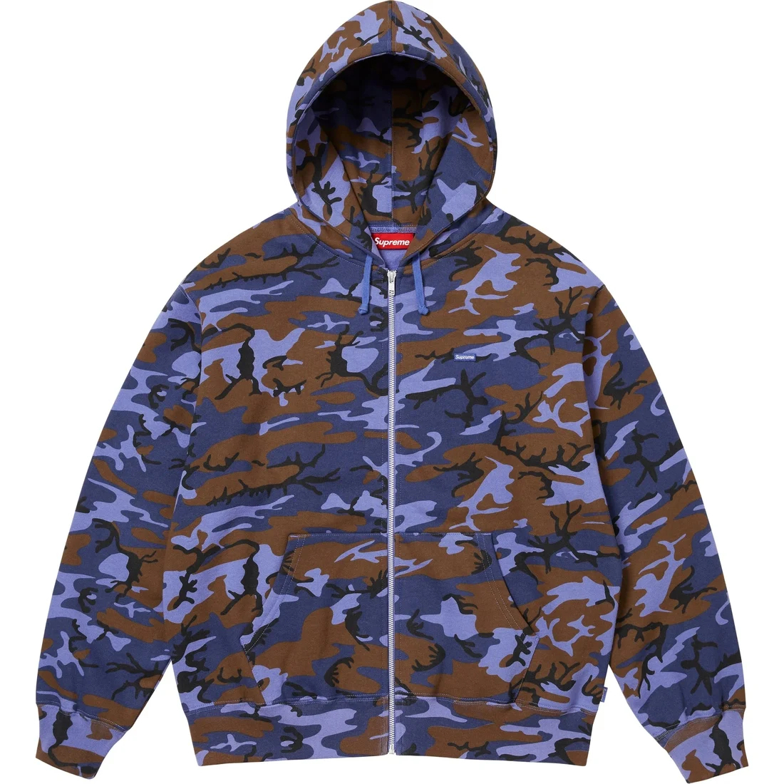 Маленькая худи на молнии SS25 Supreme, ярко-оранжевый — фото 4