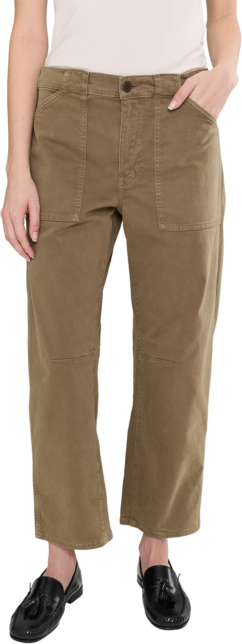 

Брюки Madewell Non Denim Utility Barrel Leg, Safari Khaki